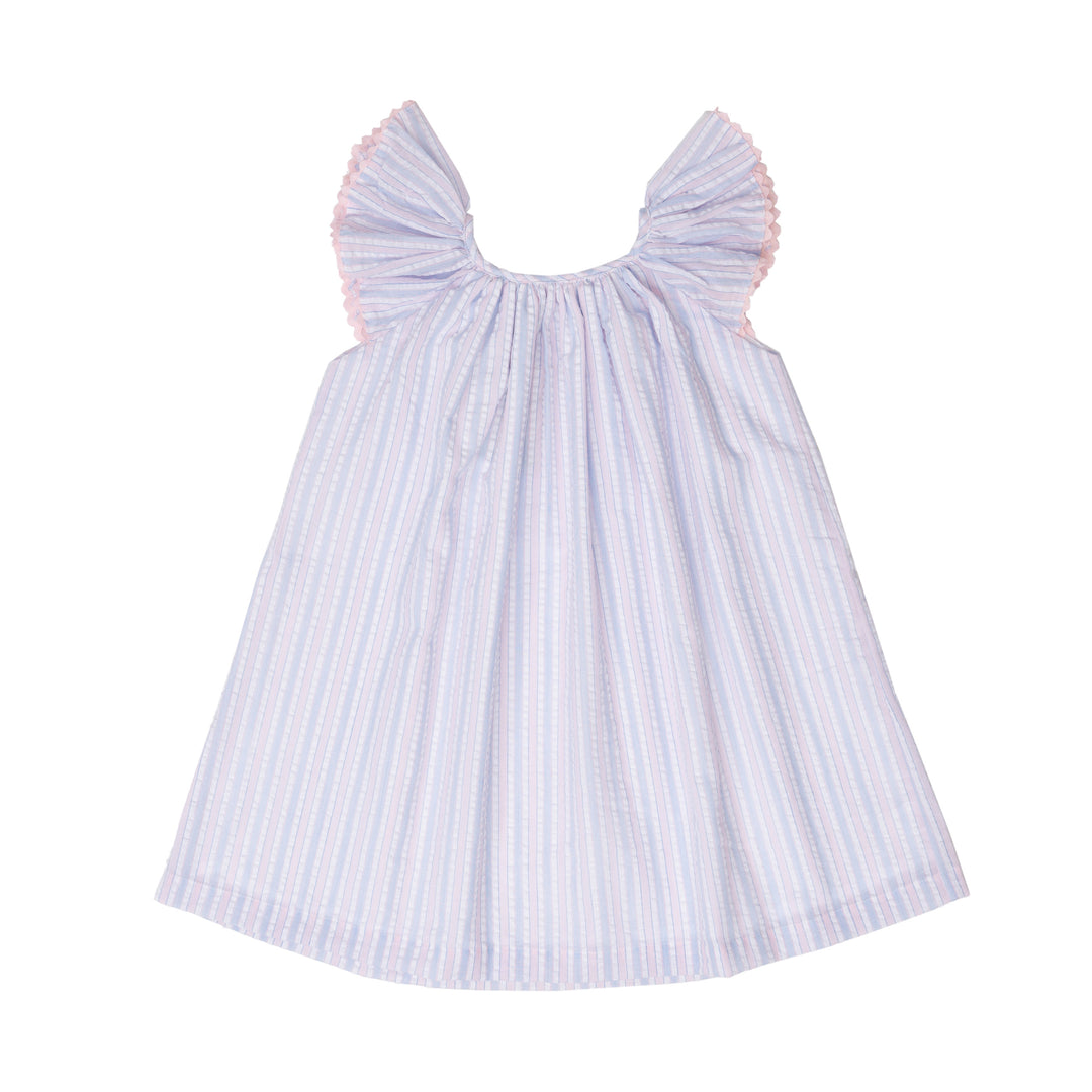 Judith Pink Striped Dress 10