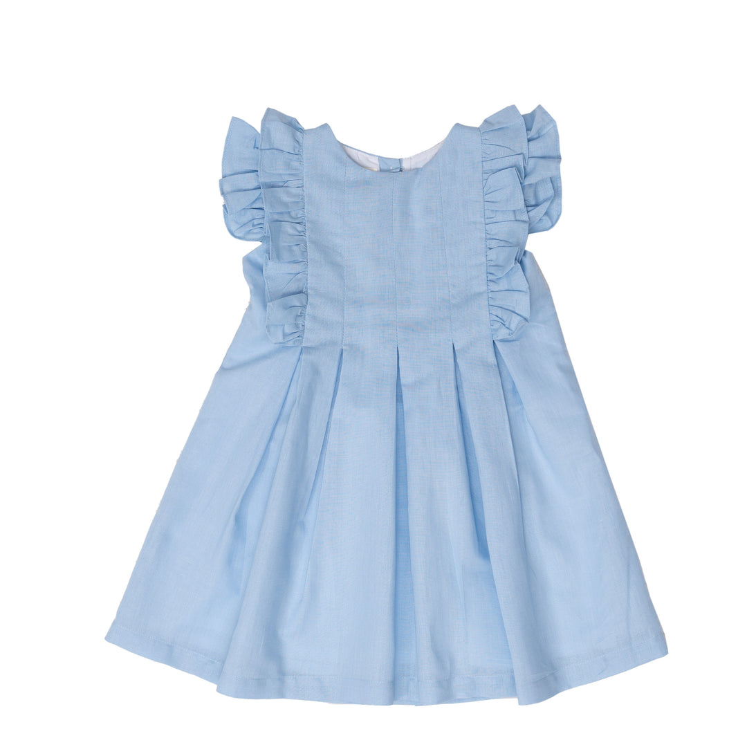 Braleigh Med Blue Linen Dress