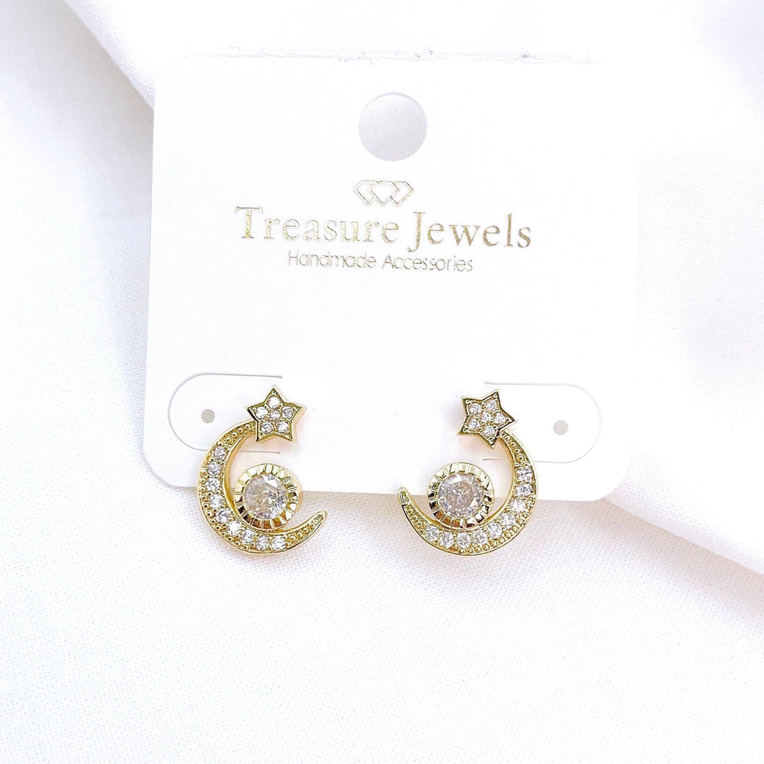Treasure Jewels Inc. - Half Moon stud