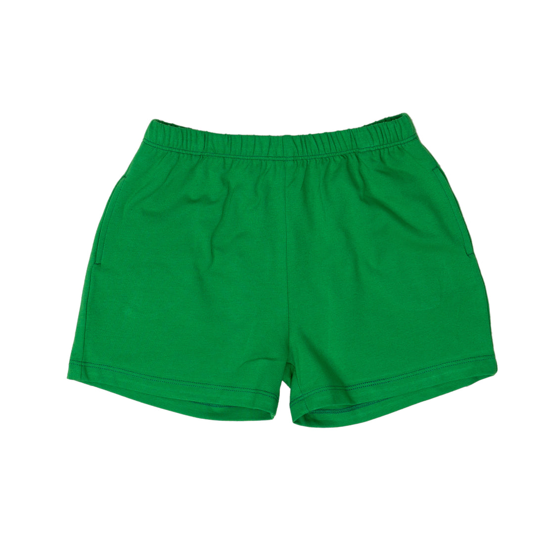 Boys Green Knit Shorts