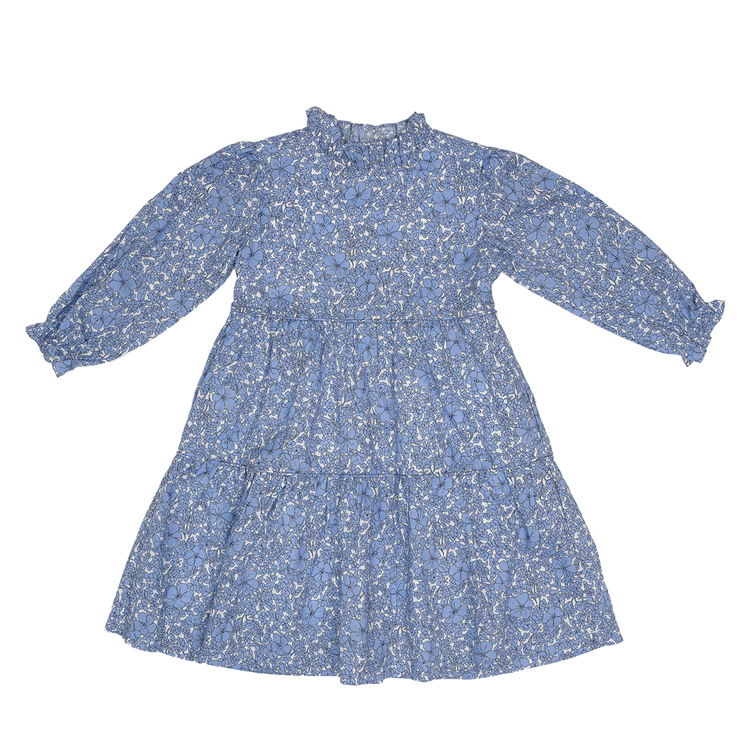 Jennifer Blue Floral Dress