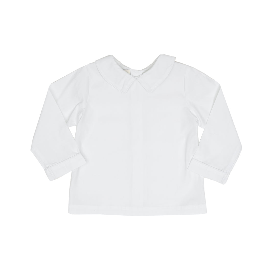 LS Boys White Peter Pan Collar Shirt