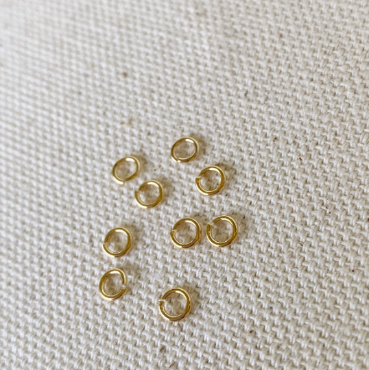 GoldFi - 5 grams bag of 18k Gold Filled Jump Ring Size 3mm, 4mm, 5mm,