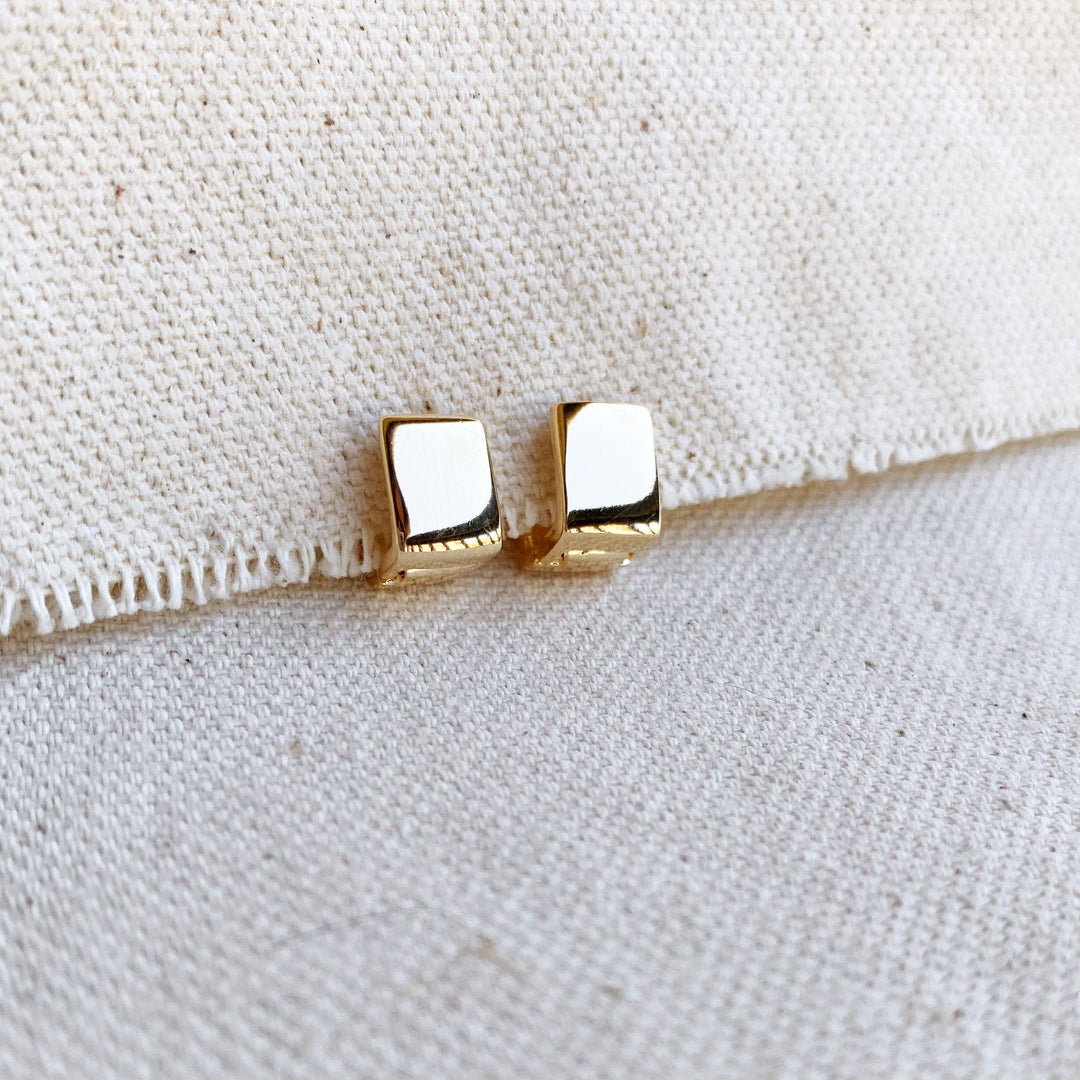 GoldFi - 18k Gold Filled Square Clicker Earrings