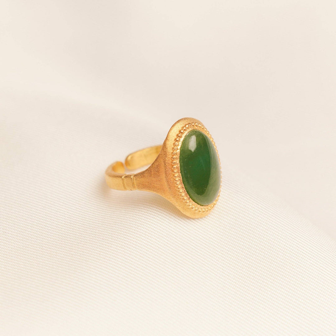 Agapé Studio Jewelry - Bal II Green Ring | Jewelry Gold Gift Waterproof