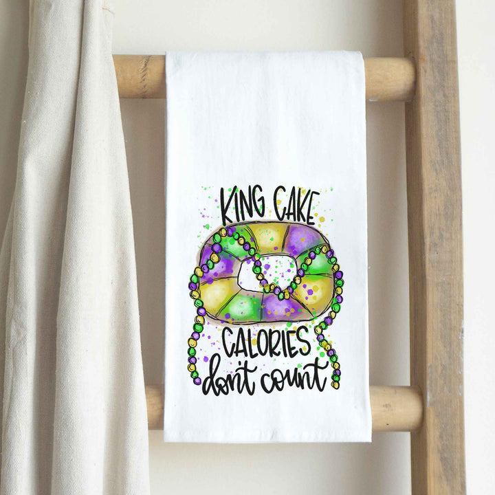 Clairmont & Co - Mardi Gras Tea Towel, King Cake Calories