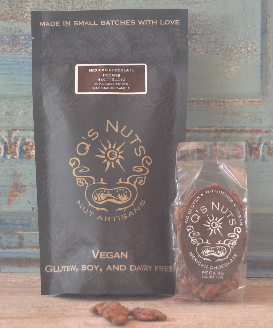 Q's Nuts, LLC - 2 oz Mexican Chocolate Pecan