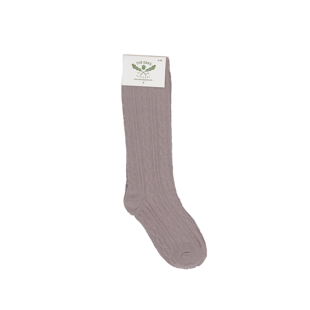 Grey Braided Socks