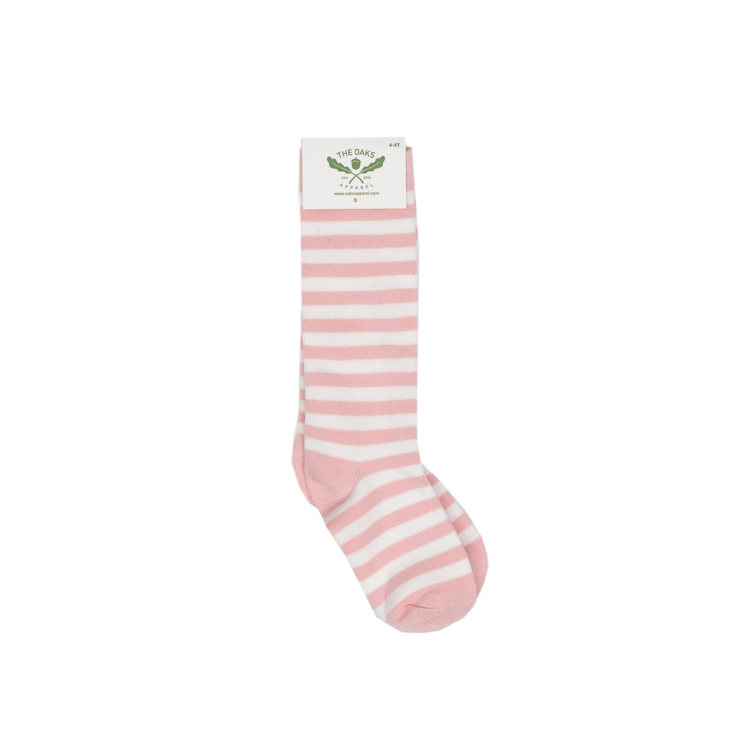 Lt Pink Striped Socks