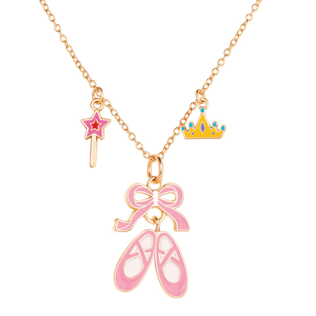 Girl Nation - Charming Whimsy Necklace- Ballet Shoes