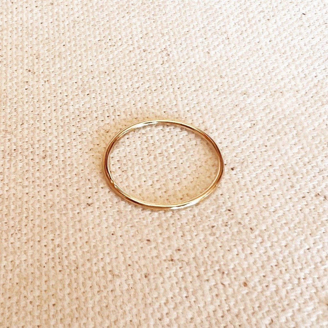 GoldFi - 14k Gold Filled 1mm Plain Stackable Ring