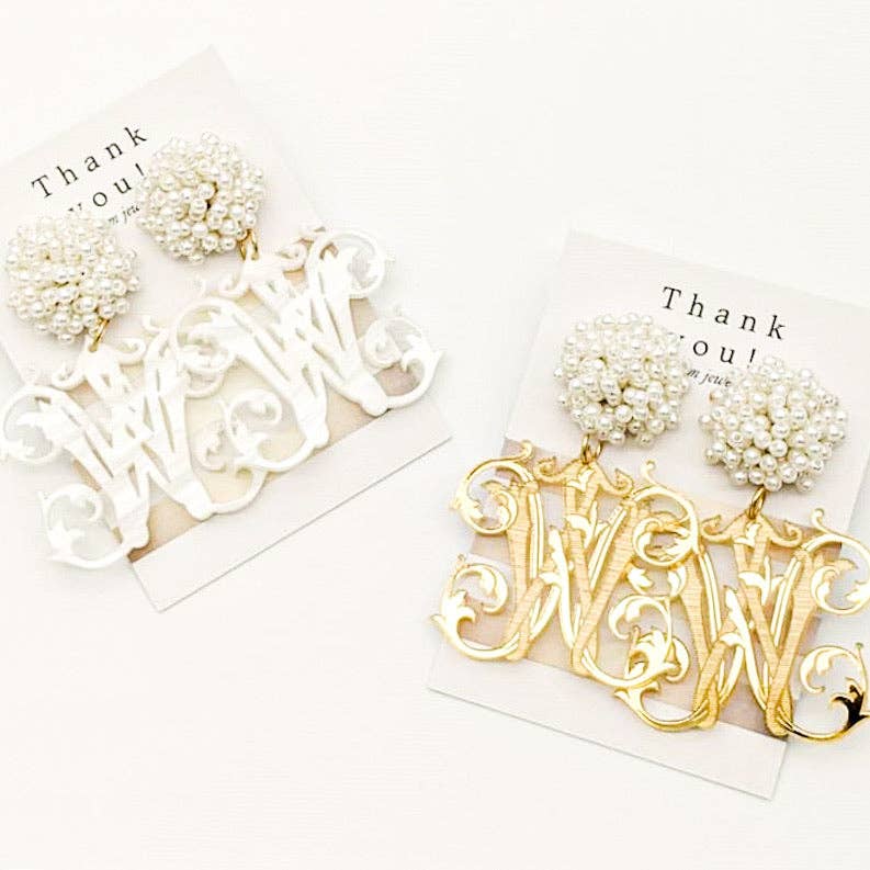 THE ACCESSORY SCOUT -Custom Initial Earrings