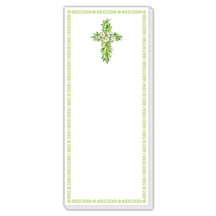 RosanneBeck Collections - Floral Cross Skinny Notepad