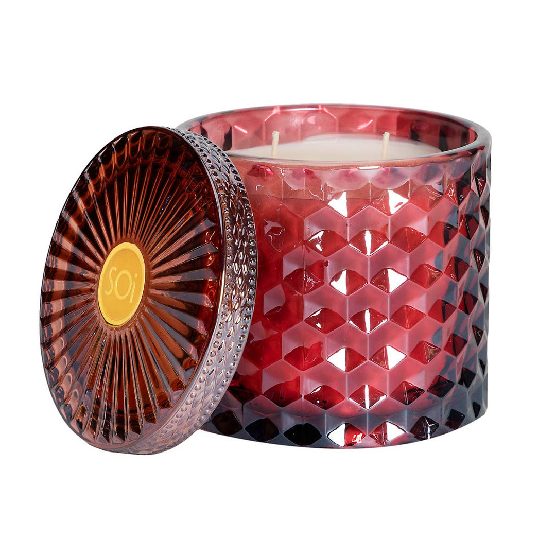 The SOi Company - Holiday Hot Toddy  15oz Shimmer Candle (Cranberry Red)
