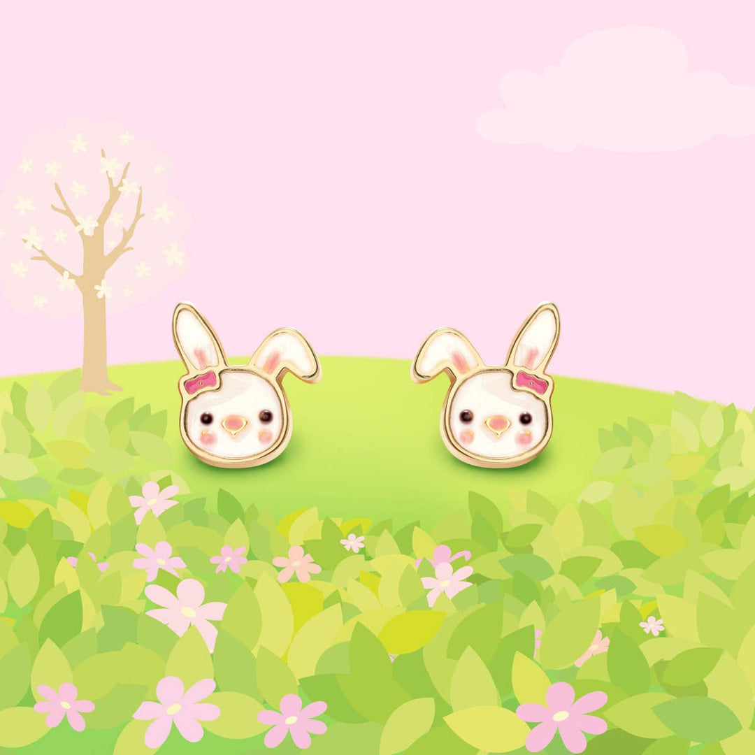 Girl Nation - Bouncy Bunny Cutie Stud Earrings