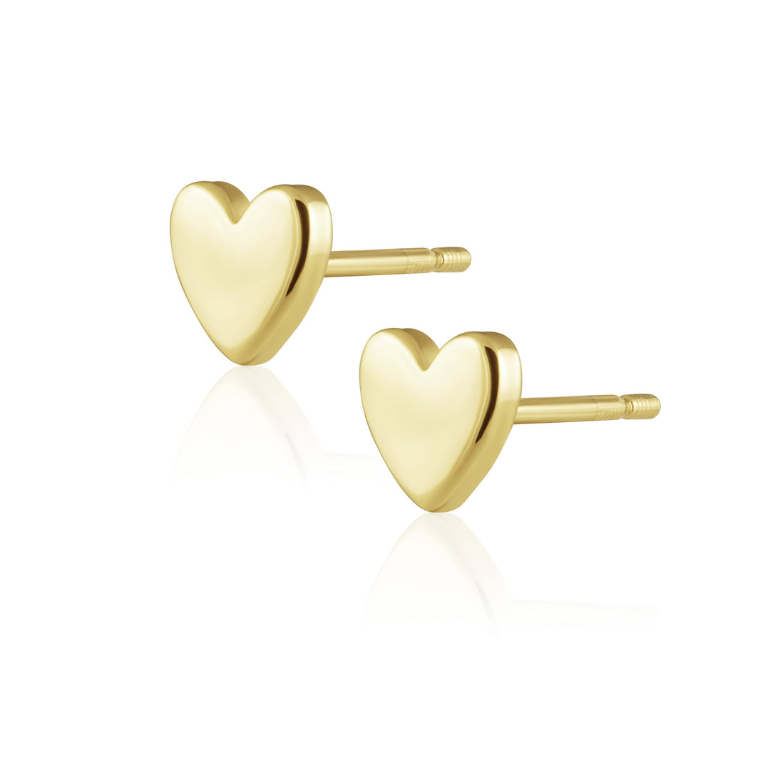 Sahira Jewelry Design - Solid Heart Studs