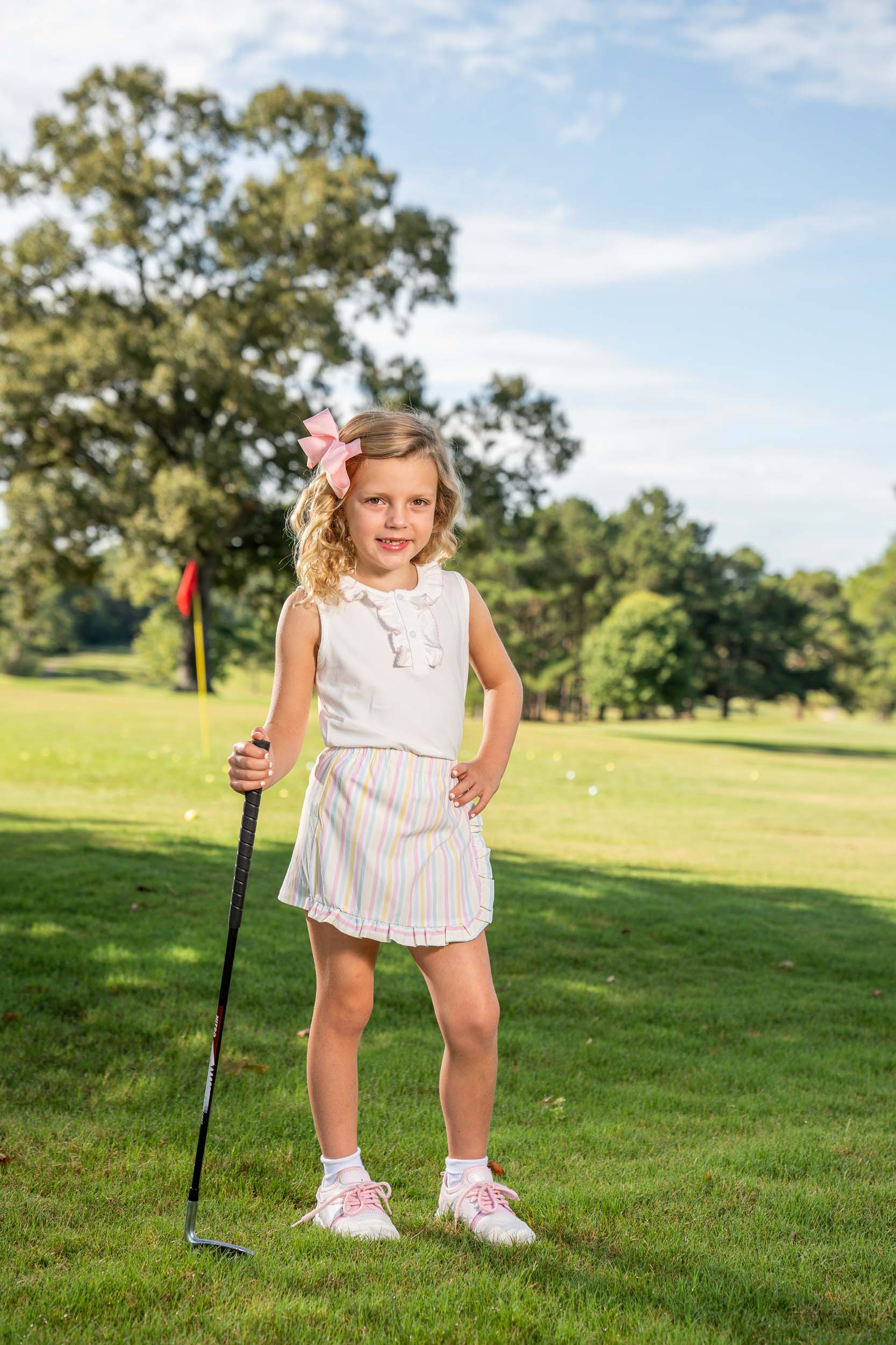 Little girl hot sale golf outfits