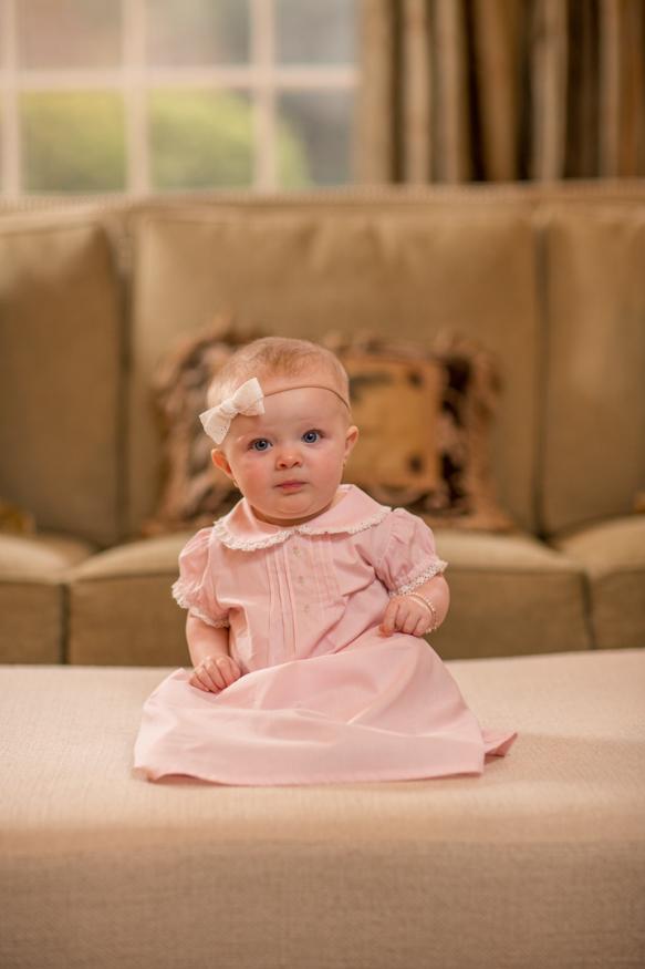 Baby girl layette gown