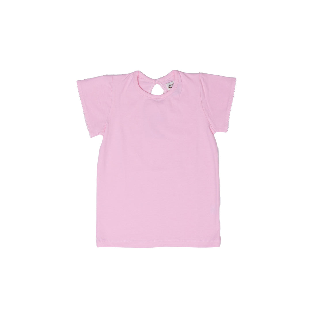 Girls Pink Moonstich Shirt