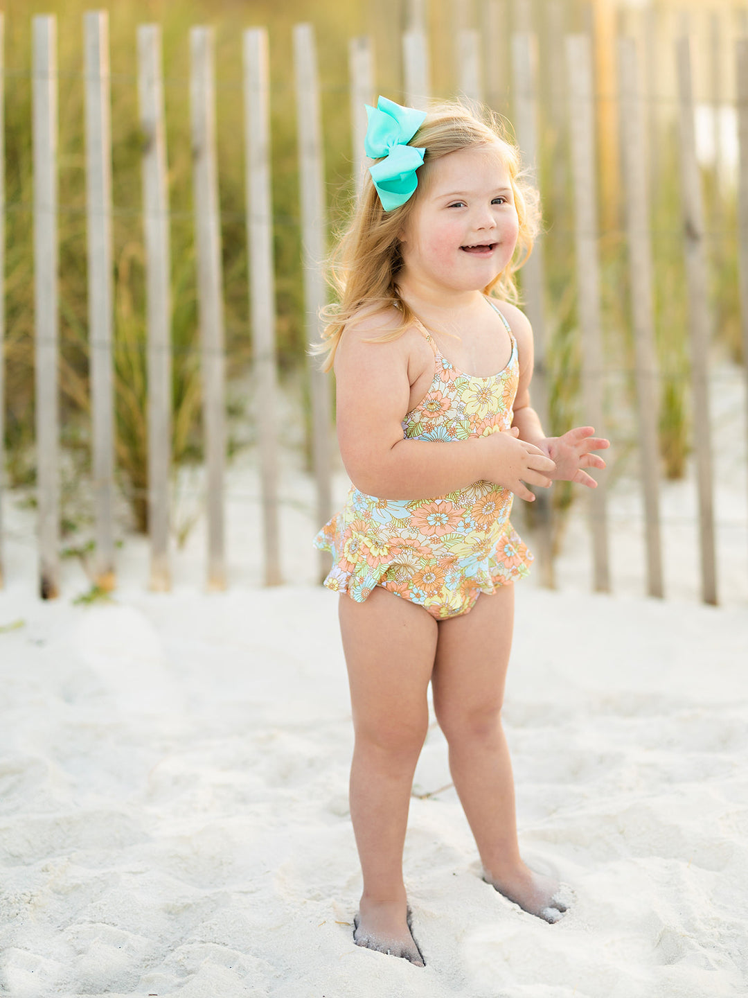 Grand Lagoon Boho Floral One-Piece Swimsuit