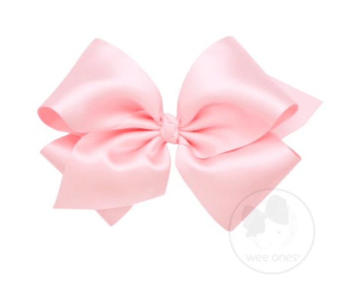Wee Ones Small French Satin Bow - Multiple Colors