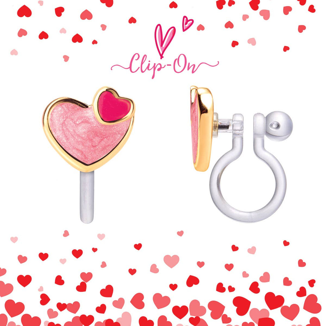 Girl Nation CLIP ON Cutie Earrings- Heart Heart – The Oaks