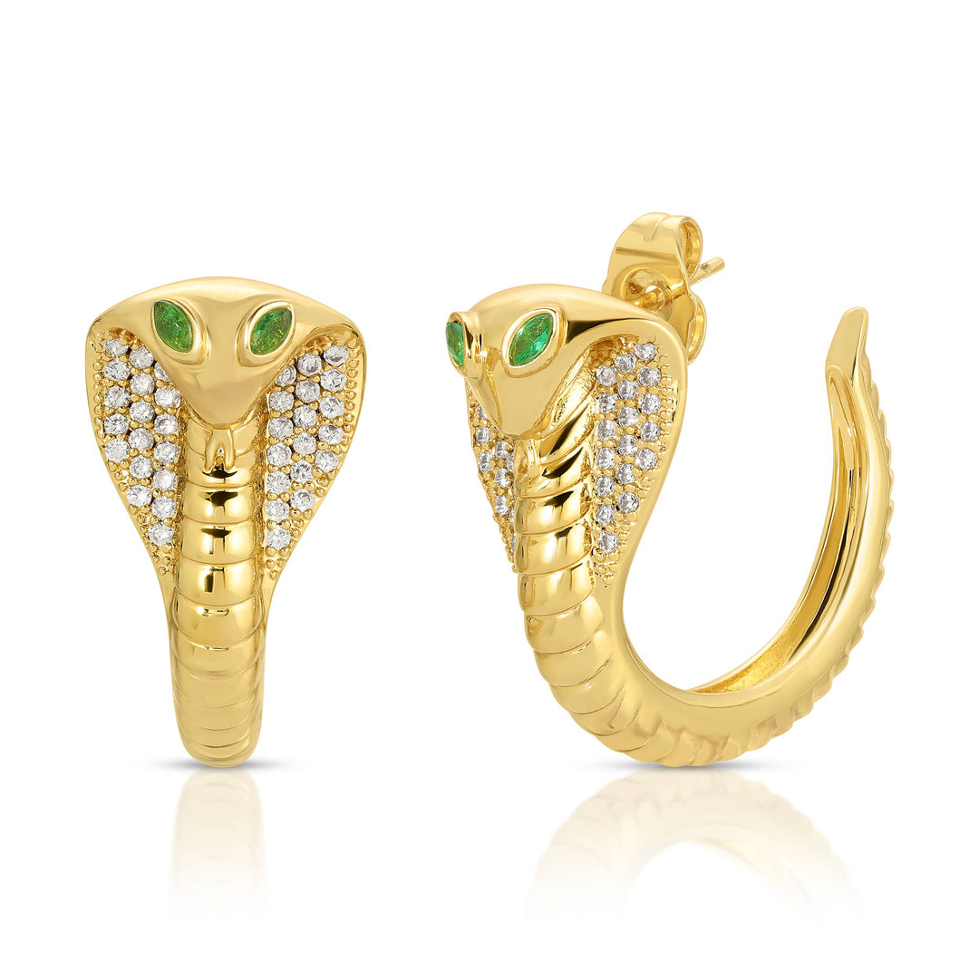 Glamrocks Jewelry - Cobra Earrings