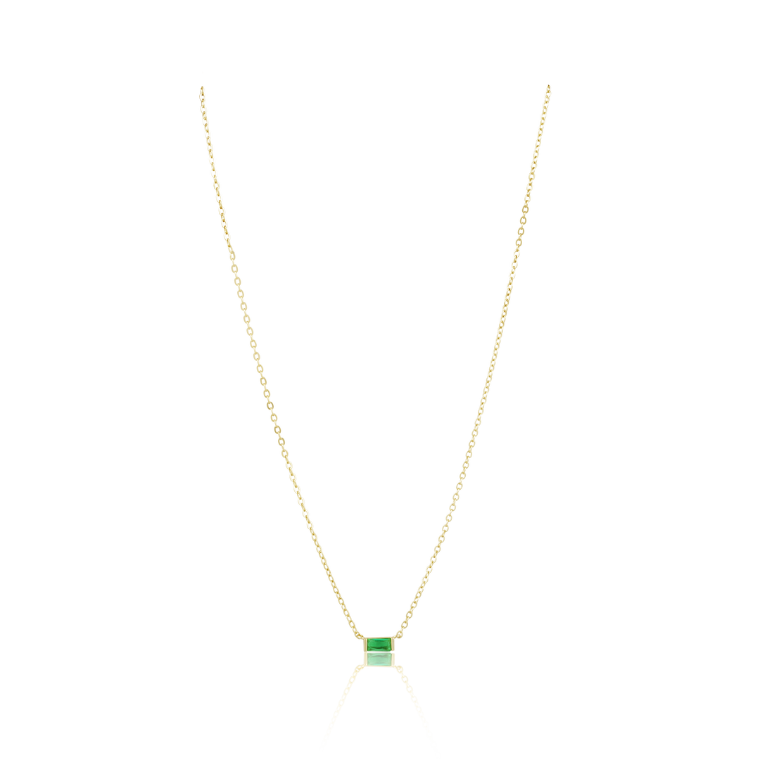 Sahira Jewelry Design - Willow Necklace-Emerald