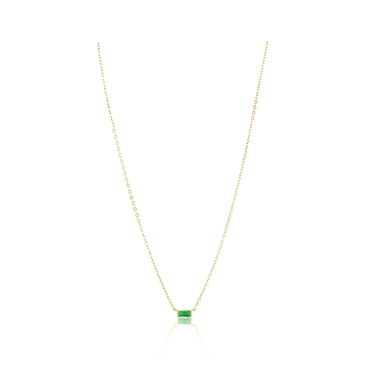 Sahira Jewelry Design - Willow Necklace-Emerald