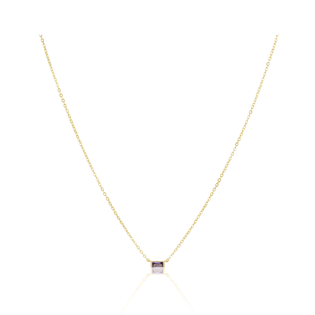 Sahira Jewelry Design - Willow Necklace- Purple