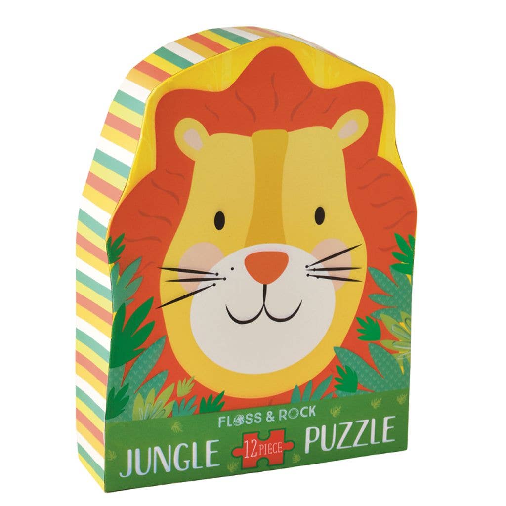 Lion 12pc Shaped Jigsaw with Shaped Box