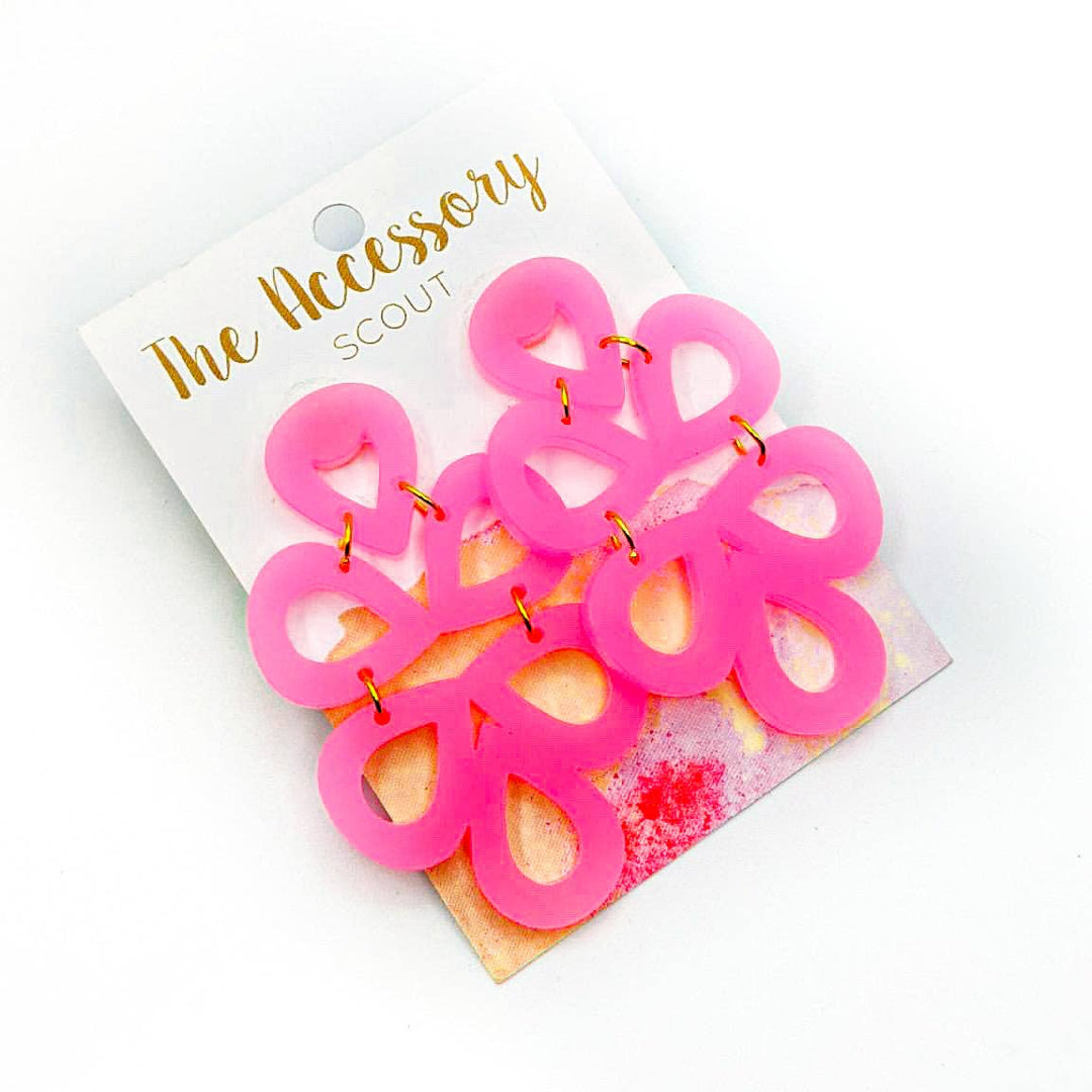 THE ACCESSORY SCOUT - Scout Celebration PINK Cameran Earrings