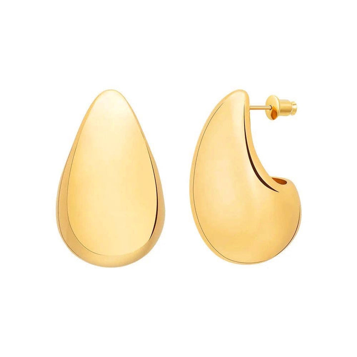 Sahira Jewelry Design - Raindrop Statement Earrings: Gold