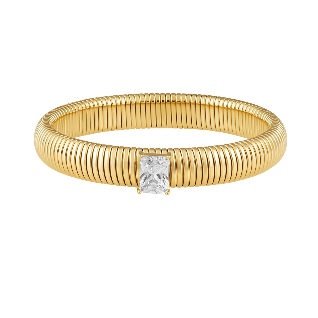 Sahira Jewelry Design - Serenity CZ Gold Bracelet