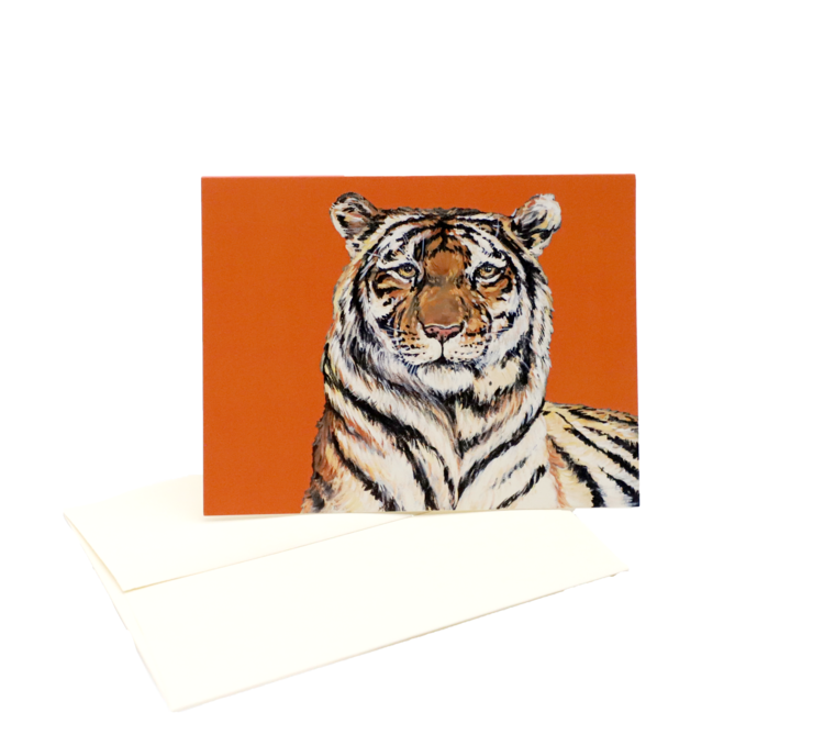 Mads Studio & Co. - Orange Tiger Folded Notecards